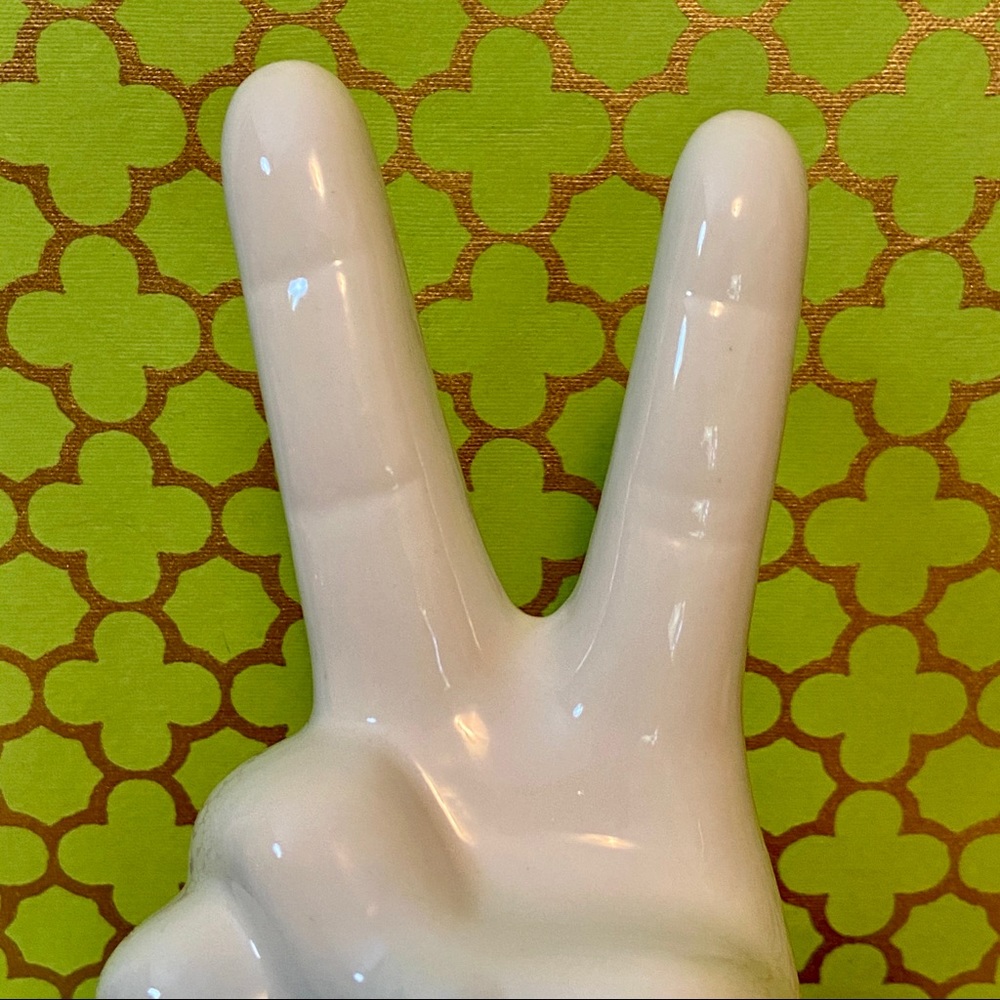 ✌️PEACE Sign Ceramic Decor Tchotchkes✌️ - Picture 4 of 7